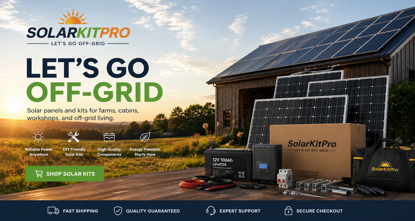🔆 SolarKitPro 4500W Bifacial Solar Panel System (10 x 450W)