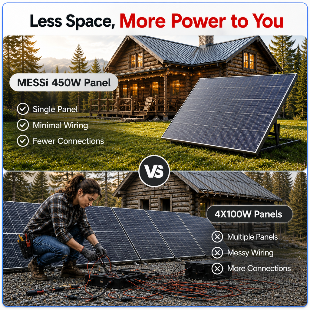 ☀️ 2-Pack 450W Bifacial N-Type TOPCon Solar Panels – 900W Total