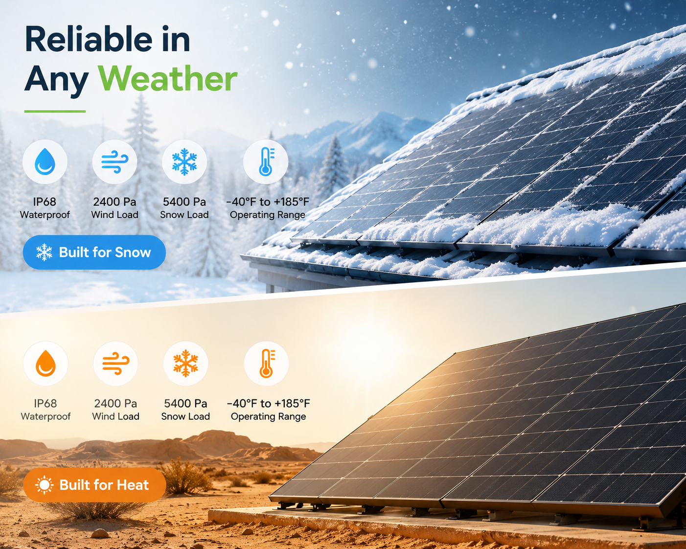☀️ 2-Pack 450W Bifacial N-Type TOPCon Solar Panels – 900W Total