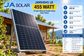 455 Watt JA Solar Panel, N- Type Bifacial , 70" x 45"